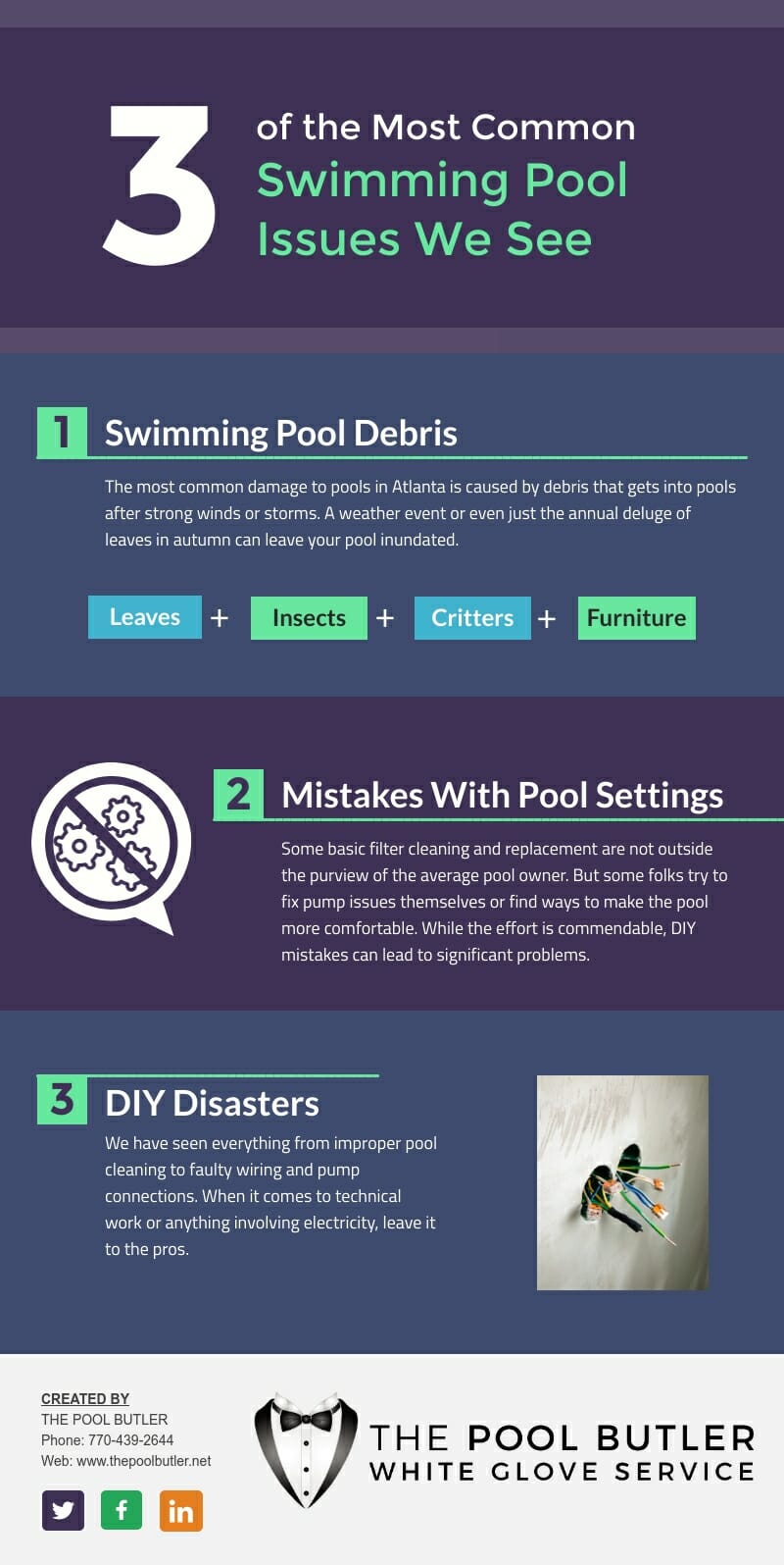 The Most Common Swimming Pool Issues We Encounter [infographic]